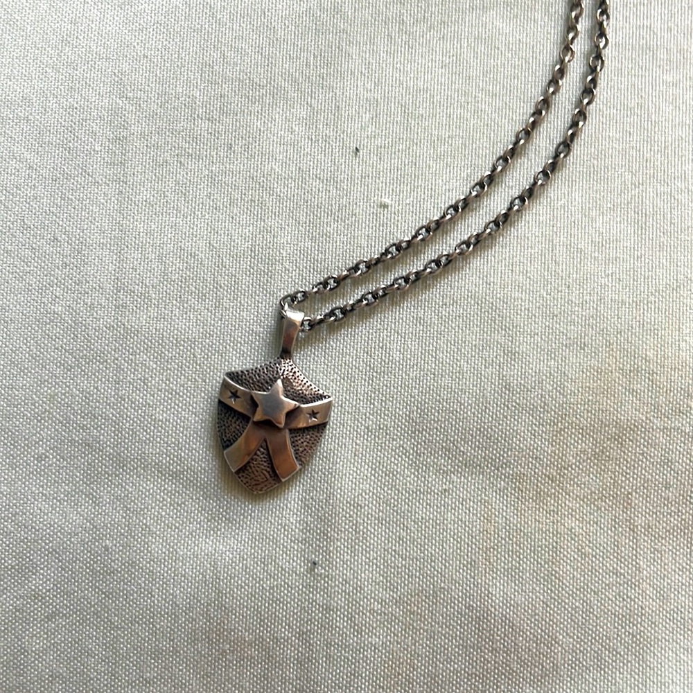 Me & Ro Silver Shield Pendant